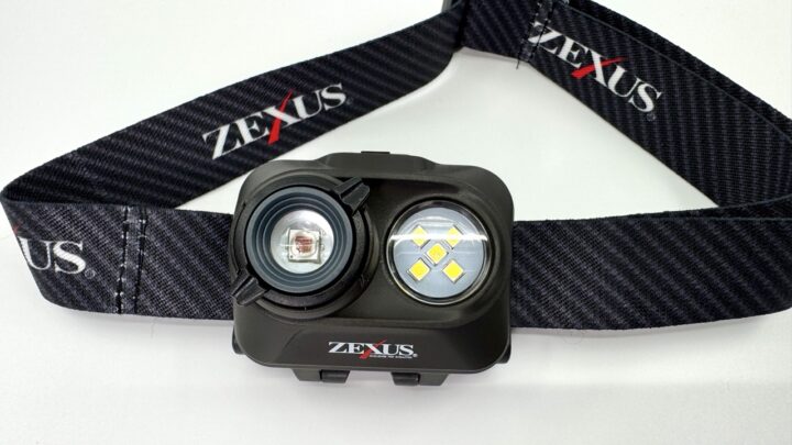 ZX-195X 正面(左:赤色LED/右:白色LED)