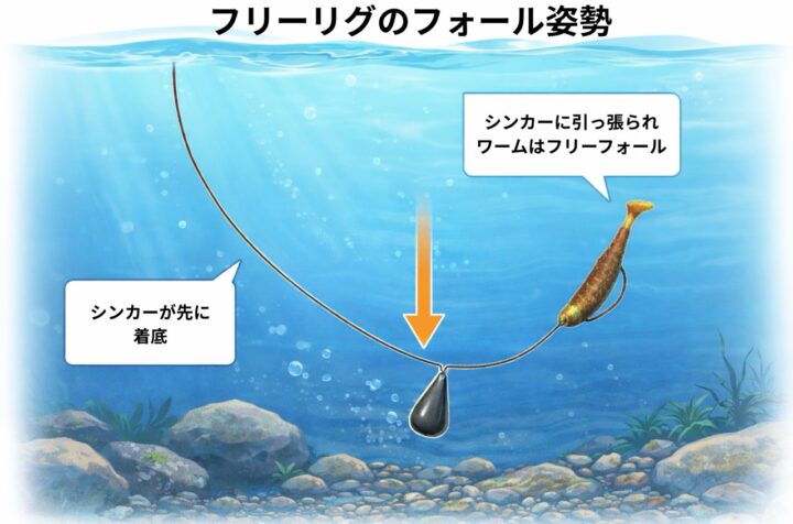 フリーリグのV字フォール