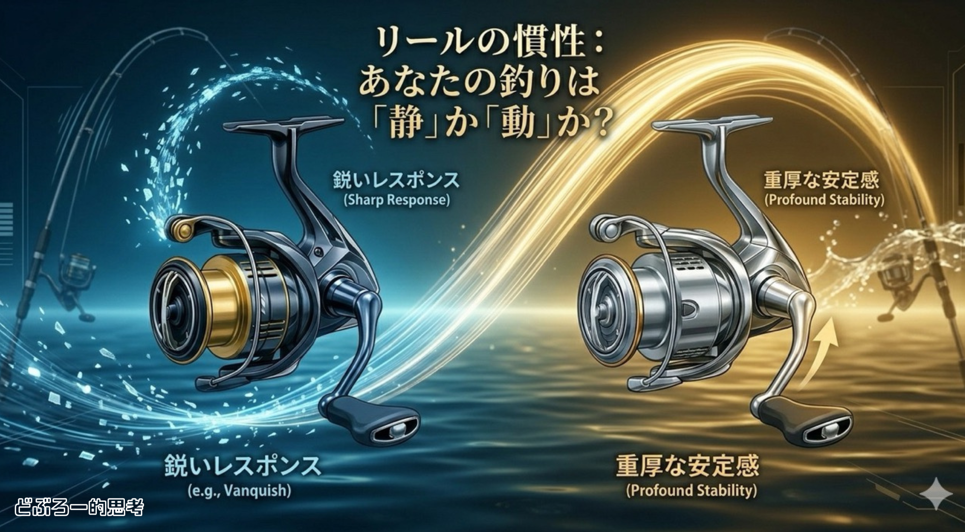 スピニングリールの慣性についてのアイキャッチ画像